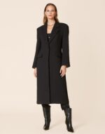 AVANT GARDE Black Fitted Coat