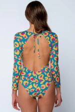 ZEBRAS & LIBRAS Joli Leo Green Swimsuit - Image 2