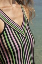 MARIO Gold Mini Dress - Image 6