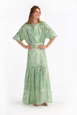 CRISTINA BEAUTIFUL LIFE Lenox Maxi Dress - Lime - Image 2