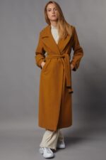 4TAILORS The Epaulet Oversized Coat Camel