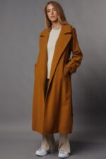 4TAILORS The Epaulet Oversized Coat Camel - Image 5