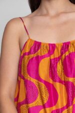 SUNDRESS Grace Amazonia Fuchsia Orange - Mini Dress - Image 4