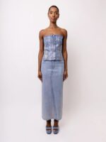 AMYLYNN Mimi Denim Metallic Corset - Image 3