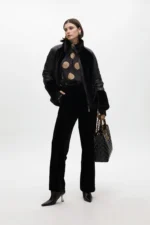 Shirt with puff sleeves and polka dot details - Image 5
