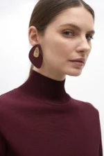 High neck sweater bordeaux - Image 4