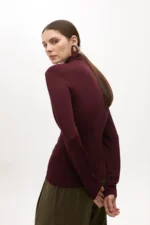 High neck sweater bordeaux - Image 3