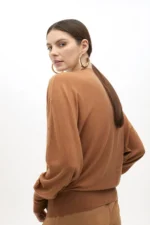 Drop sleeve sweater with eyelets - Image 2