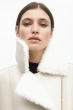 Double-sided biker jacket ecru - Image 6