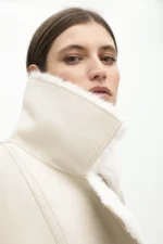 Double-sided biker jacket ecru - Image 5