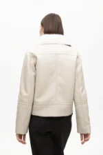 Double-sided biker jacket ecru - Image 2