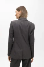 Plystripe blazer with jewel detail on lapel - Image 5