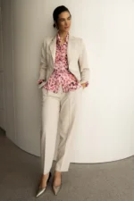 Straight animal print shirt pink - Image 4