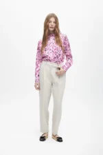 Straight animal print shirt pink - Image 3