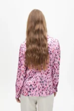 Straight animal print shirt pink - Image 2