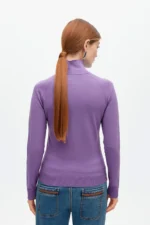Top with mock neck lilac - Image 3