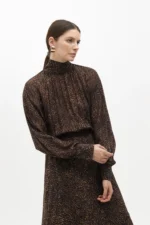 Animal print high neck dress - Image 5