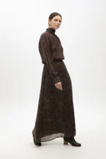 Animal print high neck dress - Image 3