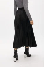 Pleated midi skirt animal print - Image 5