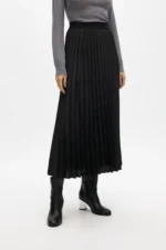 Pleated midi skirt animal print - Image 2