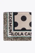 Scarf with polka dots and logo - Image 6