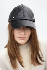 Faux leather visor black - Image 3