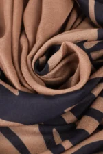 Scarf with zebra print and logo camel - Image 3