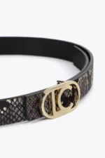 Pack of reversible animal print belts with interchangeable buckle - Image 3