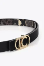 Pack of reversible animal print belts with interchangeable buckle - Image 2