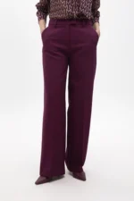 Straight fit suit trousers in comfort fabric bordeaux - Image 6