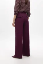 Straight fit suit trousers in comfort fabric bordeaux - Image 5