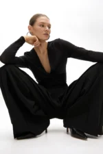 Wideleg pleated trousers - Image 6