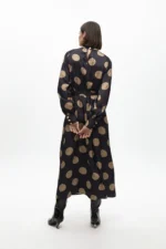 High neck polka dot puff dress - Image 3