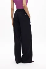 Straight trousers with pinstripe elastic navy - Image 4