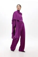 Wool blend high neck sweater - Image 5