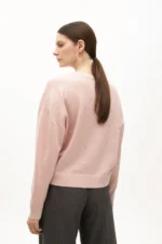 Sweater with rhinestones pink - Image 2