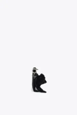 Velvet handbag with bow - Image 5
