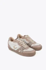 Wedge heel trainers with leather details - Image 3