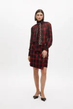 Check mini skirt