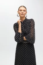 Long polka dot dress - Image 6