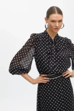 Long polka dot dress - Image 4