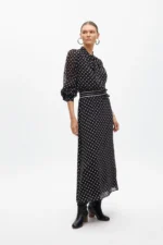 Long polka dot dress - Image 3