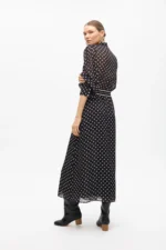 Long polka dot dress - Image 2