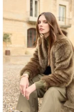 Short fuzzy coat