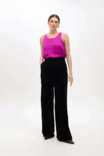Velvet trousers black - Image 2