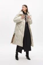 Padded hooded coat