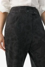 Pinstripe paisley jogging trousers - Image 4