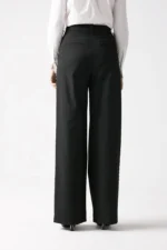 Straight fit pinstripe trousers with side studs - Image 3