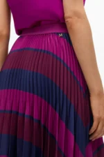 Striped printed pleated skirt - Image 5