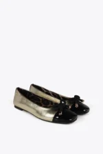 Ballet flats with round toe and front bow detail - Image 2